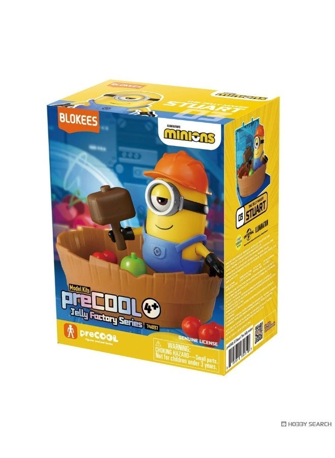 BLOKEES PreCool Stuart Minion Jelly Factory Model Kit | Buildable Despicable Me Action Figure with Hammer & Fruit Accessories | Collectible STEM Construction Toy for Kids Ages 4+ - Image 5